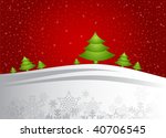 christmas trees | Shutterstock .eps vector #40706545