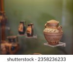 Small photo of Rhodes, Greece - April 21, 2023: Archeological Museum of Rhodes Town. details of antic statues and other exhibits of the museum
