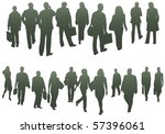 illustration of business people | Shutterstock .eps vector #57396061