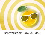 Smile Orange Wearing Sunglasses ...