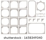ornate frames and scroll... | Shutterstock .eps vector #1658349340