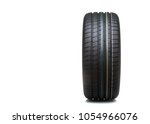 new tyre isolated on white background