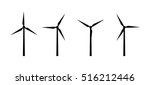 Vector Silhouettes Of Wind...