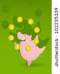 piggy bank | Shutterstock .eps vector #102235339