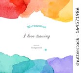 bright watercolor background.... | Shutterstock .eps vector #164571986