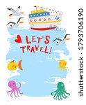 sea travel. marine cruise.... | Shutterstock .eps vector #1793706190