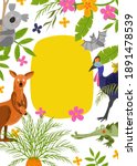 australian animals and plants.... | Shutterstock .eps vector #1891478539