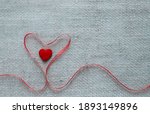 valentine's day background with ... | Shutterstock . vector #1893149896
