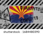 flag of the state of arizona on ... | Shutterstock . vector #1684480390
