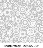 White Circles Seamless Pattern 