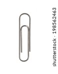 Metal Paperclip Isolated On...