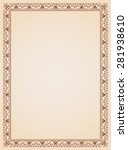 decorative border frame... | Shutterstock .eps vector #281938610