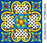 mexican talavera ceramic tile... | Shutterstock .eps vector #1979801843