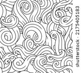 seamless pattern with wave line ... | Shutterstock .eps vector #2175405183