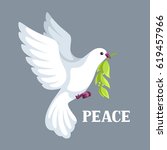 White Dove Of Peace Bears Olive ...
