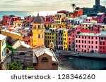 View of Vernazza. Vernazza is a town and comune located in the province of La Spezia, Liguria, northwestern Italy.