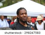 Small photo of NEW YORK CITY - JULY 19 2015: National Action Network & SEIU members staged a rally to mark the anniversary of Eric Garner's death in Cadman Plaza, Brooklyn. NYCC member Jumaane Williams