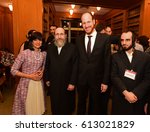 Small photo of NEW YORK CITY - MARCH 29 2017: Rachel Freier judge in Brooklyn's 5th District, & the first Hasidic woman to win elective office in the US, was honored at Brooklyn Law.Freiers with NYCC David Greenberg