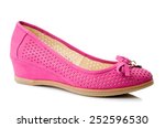 Hot Pink Women Shoe Isolated On ...