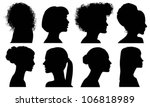face woman profile vector... | Shutterstock .eps vector #106818989