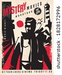 mystery movies poster design... | Shutterstock .eps vector #1828172996