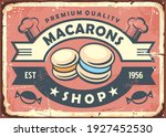 Macarons Vintage Sign With...