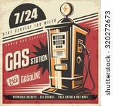 Retro Poster Design For Gas...