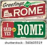 Rome Italy Retro Post Card Idea ...