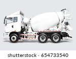 A Concrete Mixer Delivery Truck ...