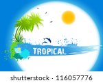 Tropical Abstract Background....