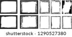 set of grunge black vector... | Shutterstock .eps vector #1290527380