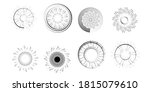 halftone dots in circle form.... | Shutterstock .eps vector #1815079610