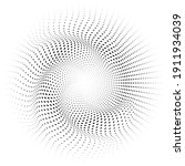 halftone dots in circle form.... | Shutterstock .eps vector #1911934039
