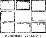 set of grunge black and white... | Shutterstock .eps vector #234537049