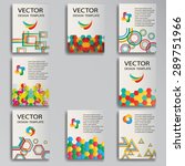 vector template poster set.... | Shutterstock .eps vector #289751966