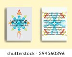 aztec modern brochure design... | Shutterstock .eps vector #294560396