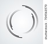  lines in circle form . spiral... | Shutterstock .eps vector #704563570