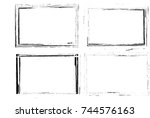 vector frames. rectangles for... | Shutterstock .eps vector #744576163