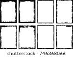 vector frames. rectangles for... | Shutterstock .eps vector #746368066