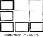 vector frames. rectangles for... | Shutterstock .eps vector #749132776