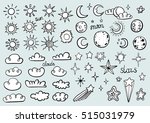 weather symbols | Shutterstock .eps vector #515031979