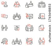 vector set of linear icons... | Shutterstock .eps vector #1765648853