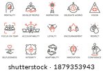 vector set of linear icons... | Shutterstock .eps vector #1879353943