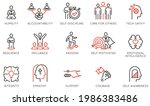 vector set of linear icons... | Shutterstock .eps vector #1986383486