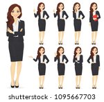 businesswoman character in... | Shutterstock .eps vector #1095667703
