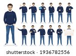 handsome business man in casual ... | Shutterstock .eps vector #1936782556