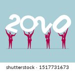 new year symbol design.... | Shutterstock .eps vector #1517731673