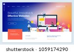 effective website template... | Shutterstock .eps vector #1059174290