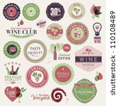 set of labels and elements for... | Shutterstock .eps vector #110108489