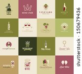 Set Of Icons For Wine  Wineries ...
